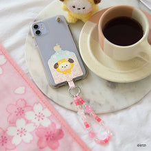 BT21 minini Official Cherry Blossom Phone Tag Holder