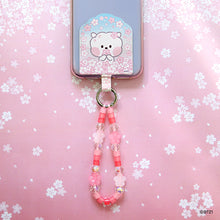 BT21 minini Official Cherry Blossom Phone Tag Holder