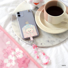 BT21 minini Official Cherry Blossom Phone Tag Holder