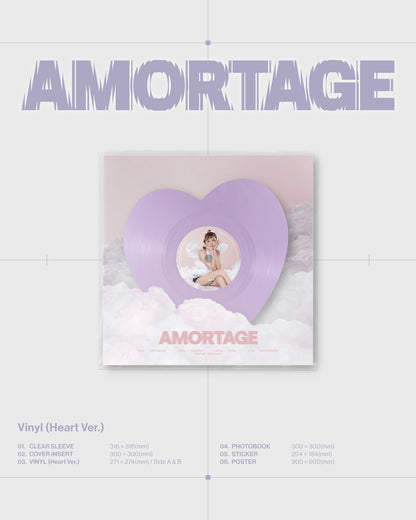 JISOO - AMORTAGE 1st Mini Album Vinyl LP Version