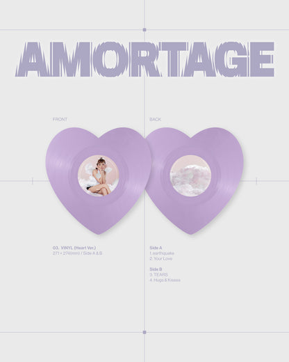 JISOO - AMORTAGE 1st Mini Album Vinyl LP Version