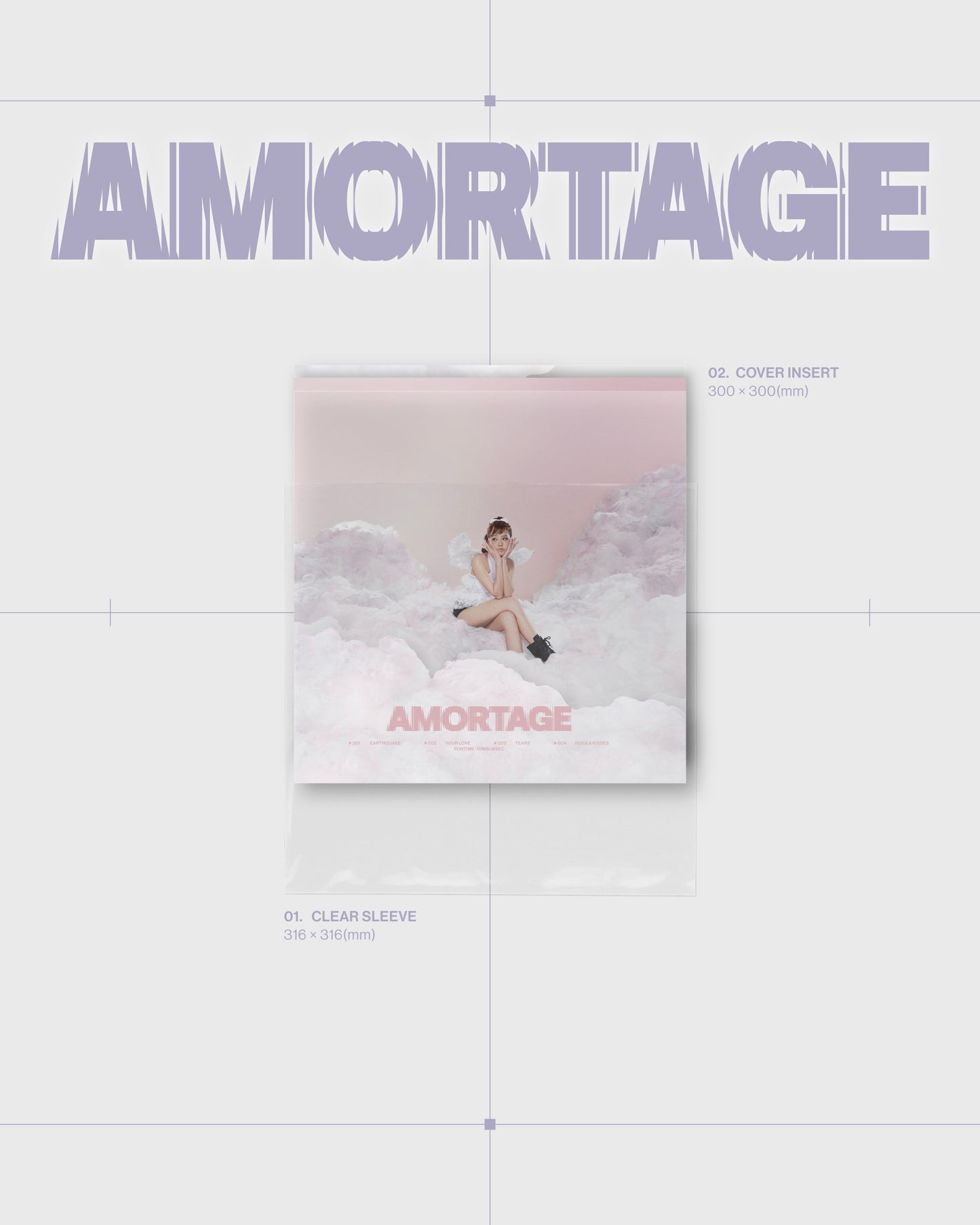 JISOO - AMORTAGE 1st Mini Album Vinyl LP Version