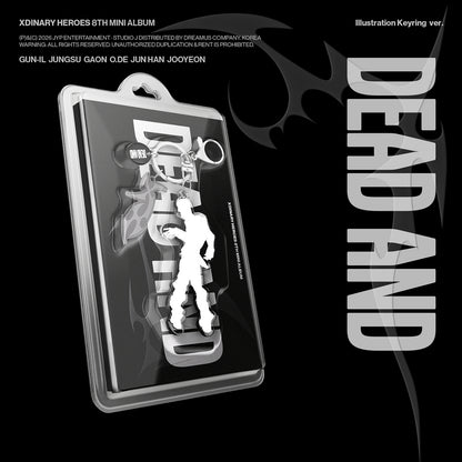 XDINARY HEROES - DEAD AND 8th Mini Album ILLUSTRATION KEY RING Ver.