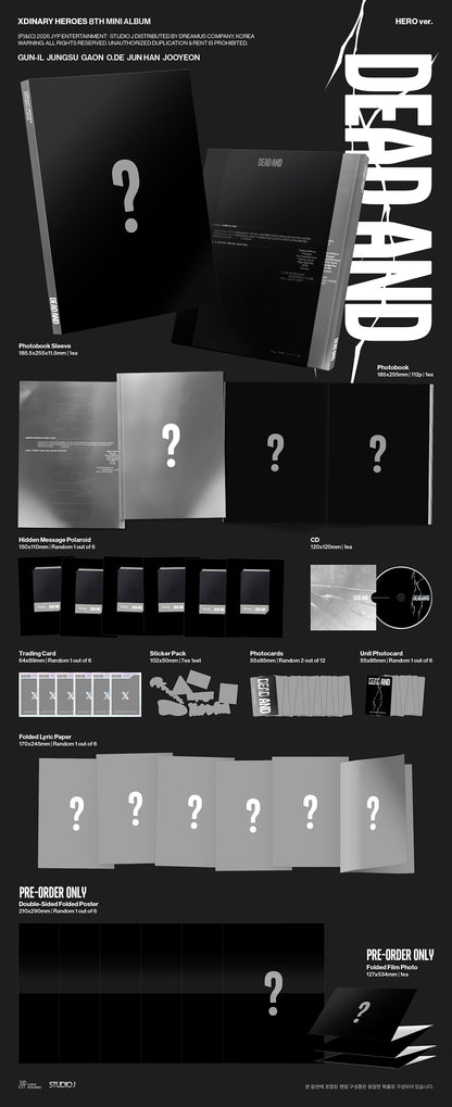 XDINARY HEROES - DEAD AND 8th Mini Album