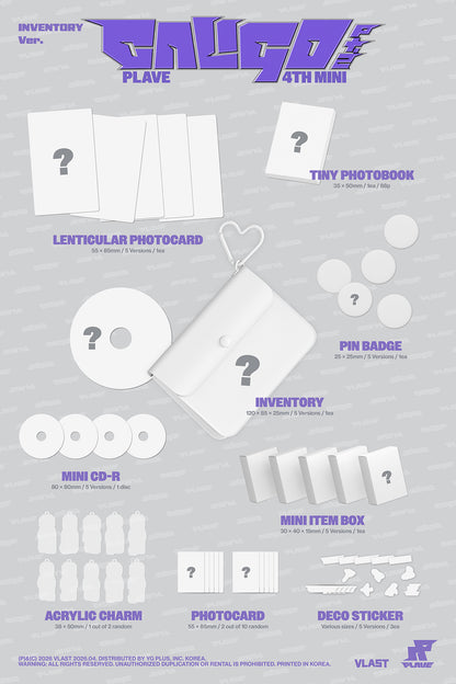 PLAVE - CALIGO PT.2 4th Mini Album INVENTORY Ver.
