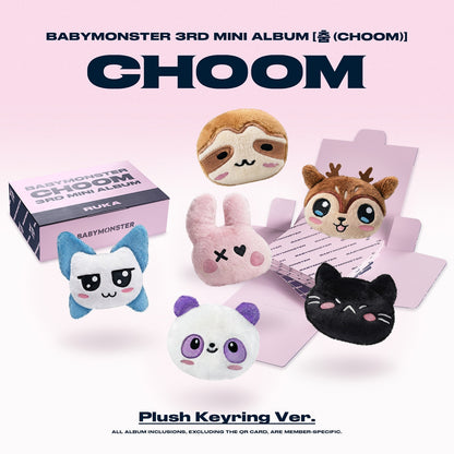 BABYMONSTER - CHOOM 3rd Mini Album PLUSH KEYRING Ver