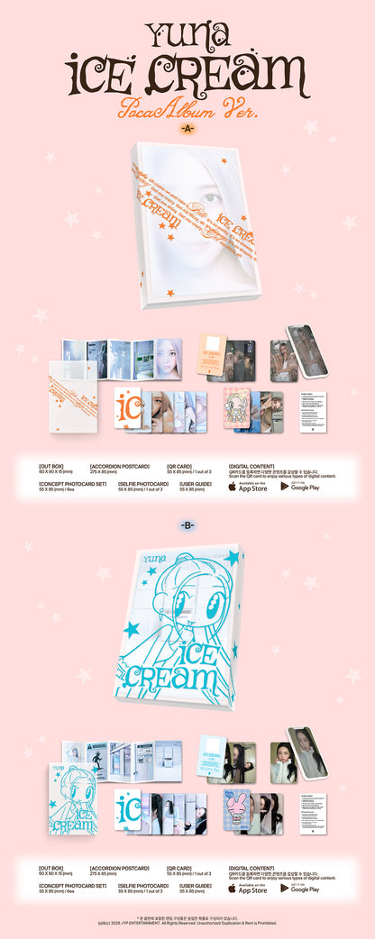 ITZY YUNA - ICE CREAM 1st Mini Album POCA Ver