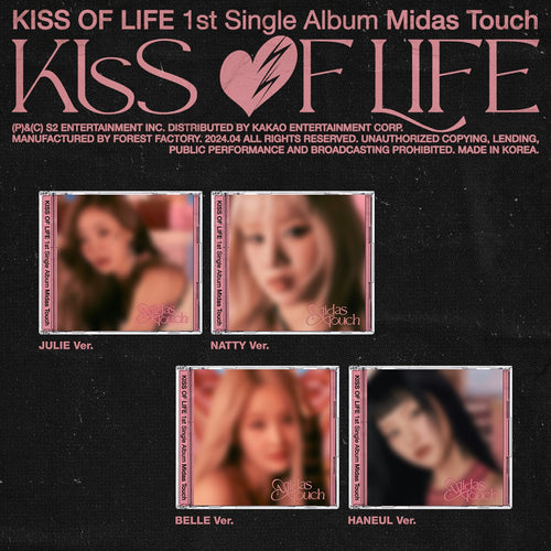 KISS OF LIFE - Midas Touch 1st Single Album JEWEL Version
