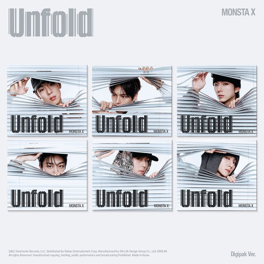 MONSTA X - UNFOLD USA 1st Full Album DIGIPACK Ver