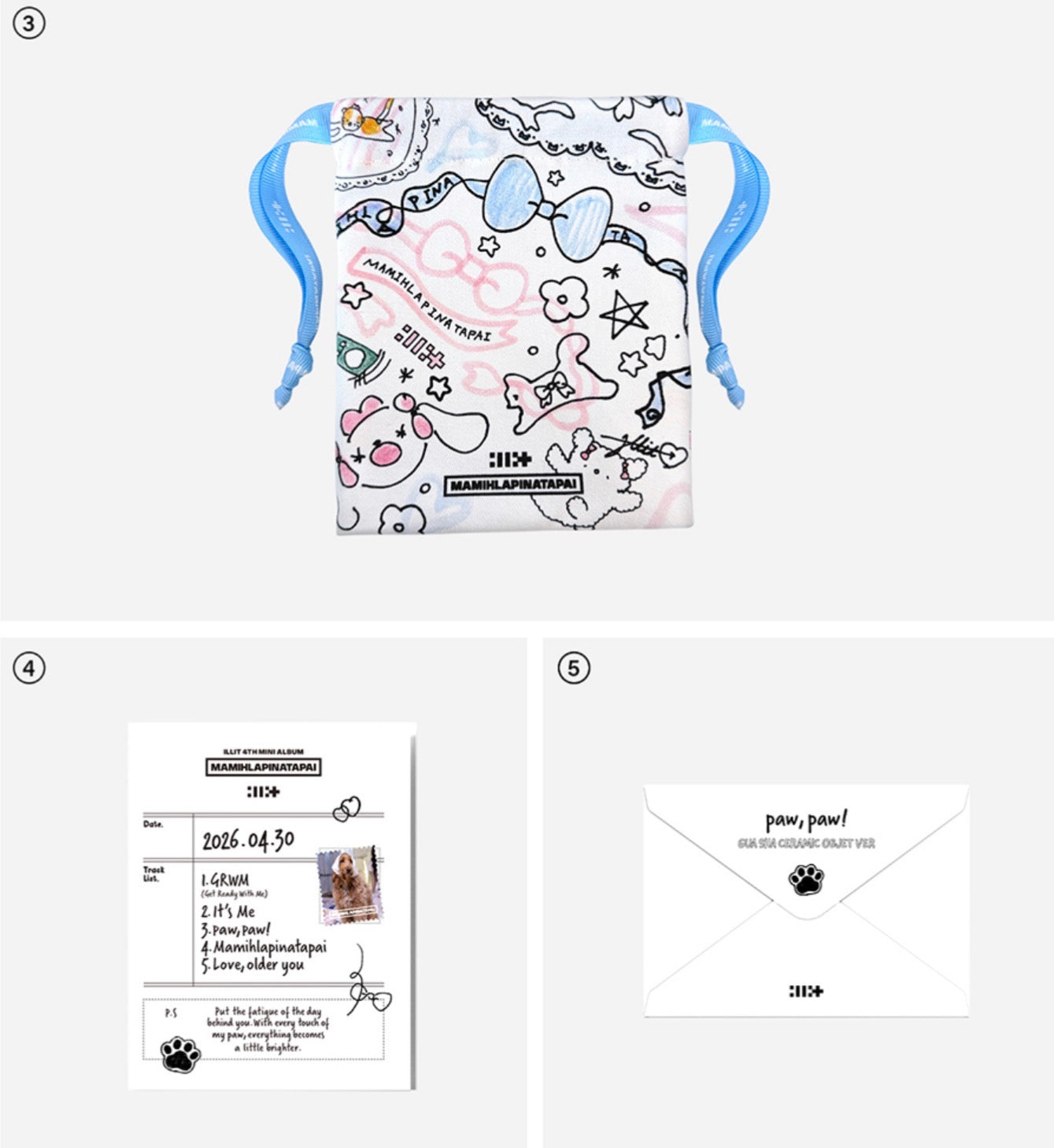 ILLIT - MAMIHLAPINATAPAI 4th Mini Album GUA SHA CERAMIC OBJET Ver