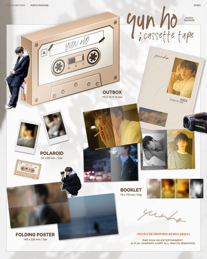 ATEEZ YUN HO Official YUN HO ; CASSETTE TAPE Photo Package