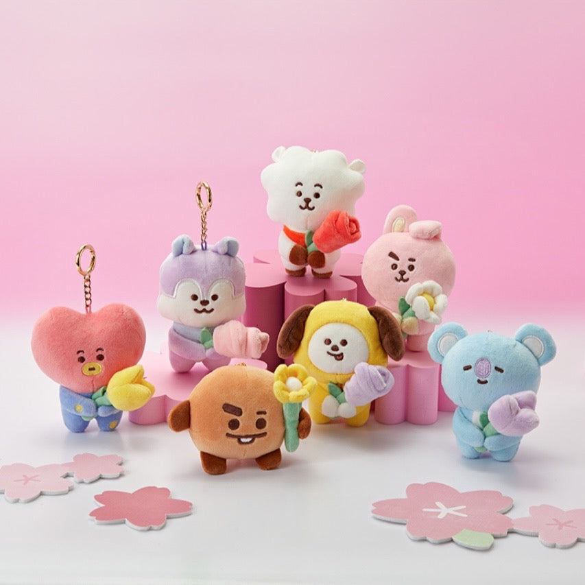BT21 Official Mini Doll Keyring Spring Come Again Ver