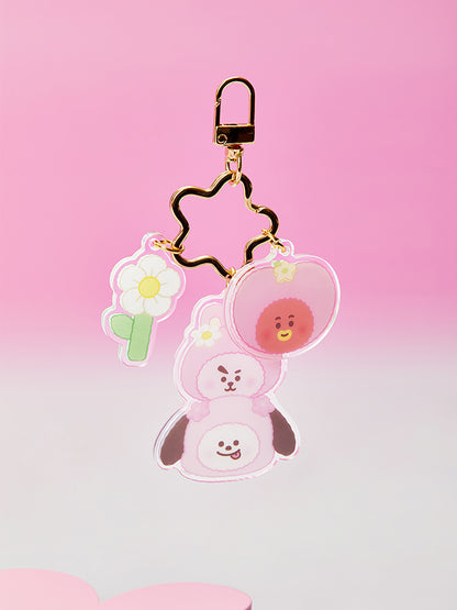 BT21 Official Acrylic Keyring Spring Come Again Ver