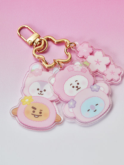 BT21 Official Acrylic Keyring Spring Come Again Ver
