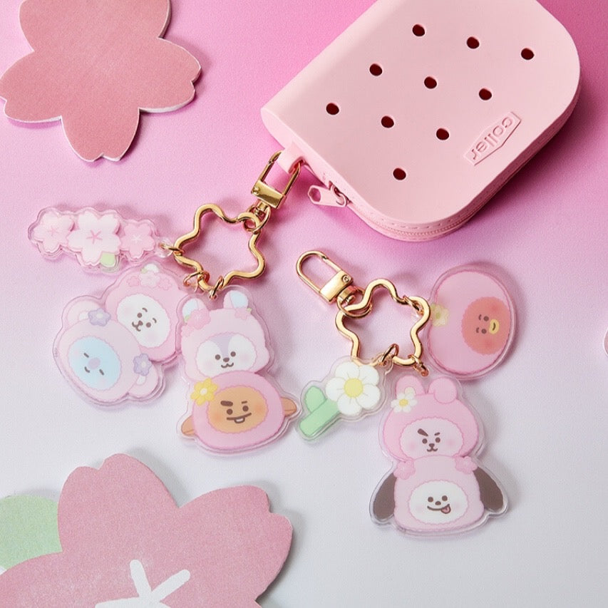BT21 Official Acrylic Keyring Spring Come Again Ver
