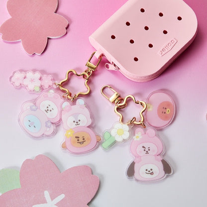 BT21 Official Acrylic Keyring Spring Come Again Ver