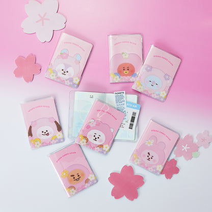 BT21 Official PVC Pocket Passport Case Spring Come Again Ver
