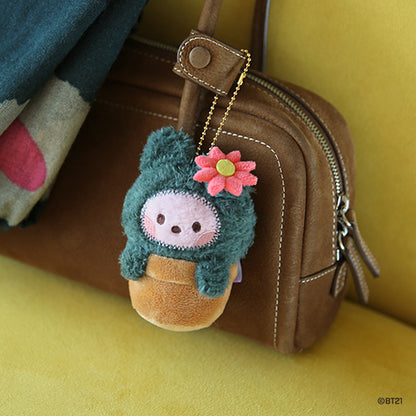 BT21 mini minini Official Green Plush Keyring