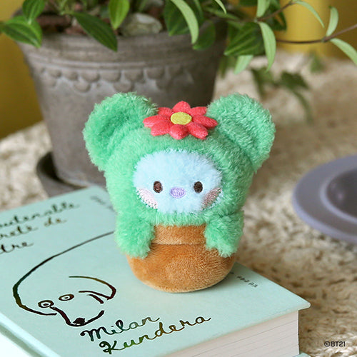 BT21 mini minini Official Green Plush Keyring