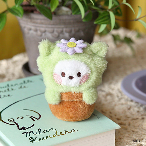 BT21 mini minini Official Green Plush Keyring