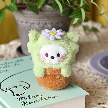 BT21 mini minini Official Green Plush Keyring