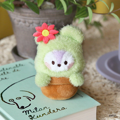 BT21 mini minini Official Green Plush Keyring