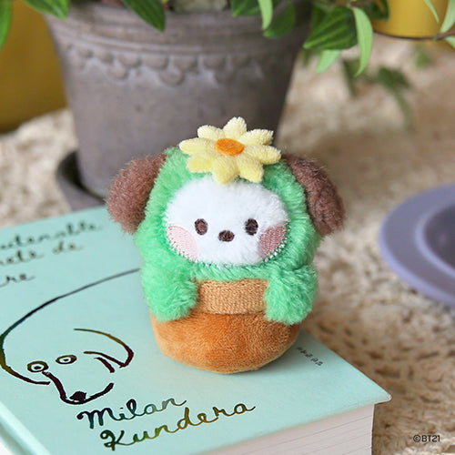 BT21 mini minini Official Green Plush Keyring