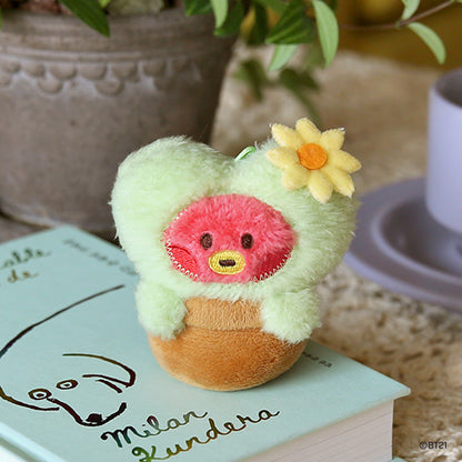 BT21 mini minini Official Green Plush Keyring
