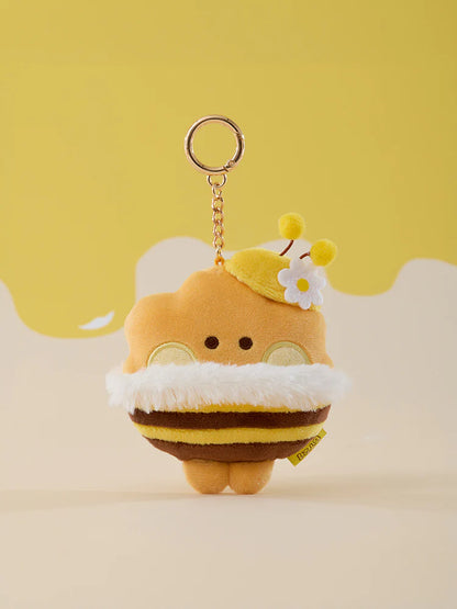 BT21 minini Official HONEY BEE Measuring Tape Keyring
