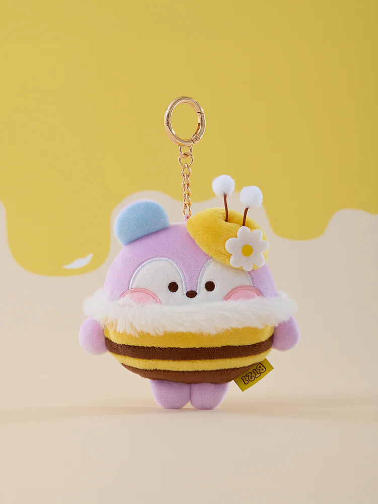 BT21 minini Official HONEY BEE Measuring Tape Keyring