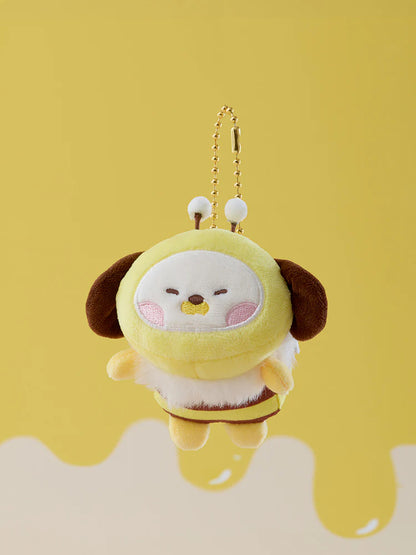 BT21 minini Official HONEY BEE Plush Keyring