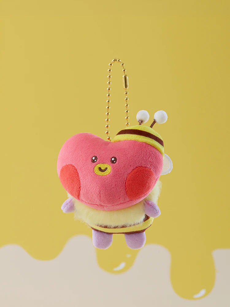 BT21 minini Official HONEY BEE Plush Keyring