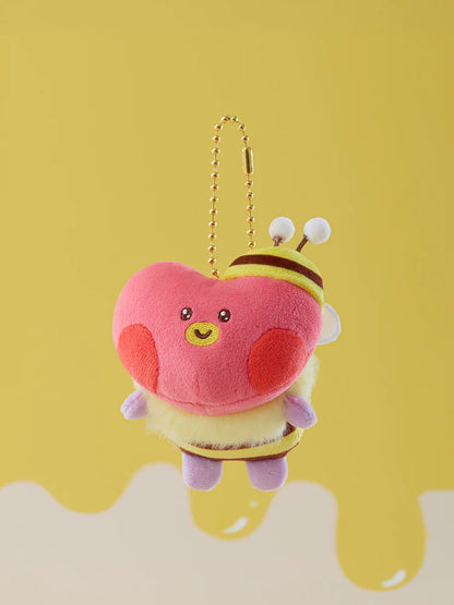 BT21 minini Official HONEY BEE Plush Keyring