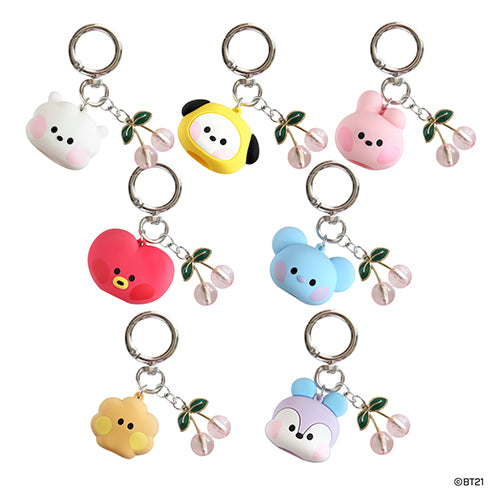 BT21 mini minini Official Face Cap Keyring