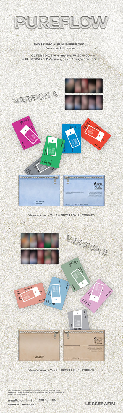 LE SSERAFIM - PUREFLOW PT.1  WEVERSE Ver