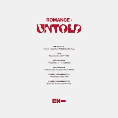ENHYPEN - Romance : Untold 2nd Album ENGENE Ver. (You Can Choose Version)