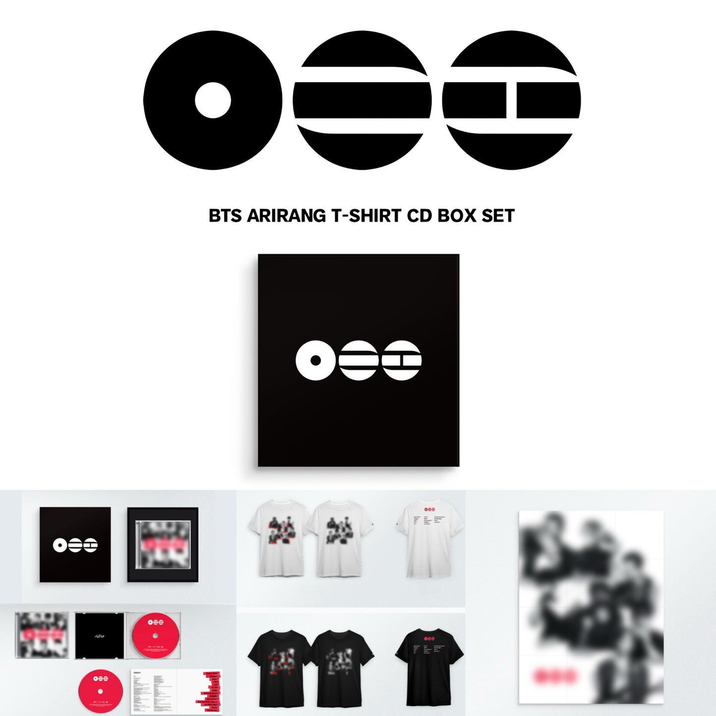 BTS - ARIRANG 5th Album T-SHIRT CD BOX SET Ver.