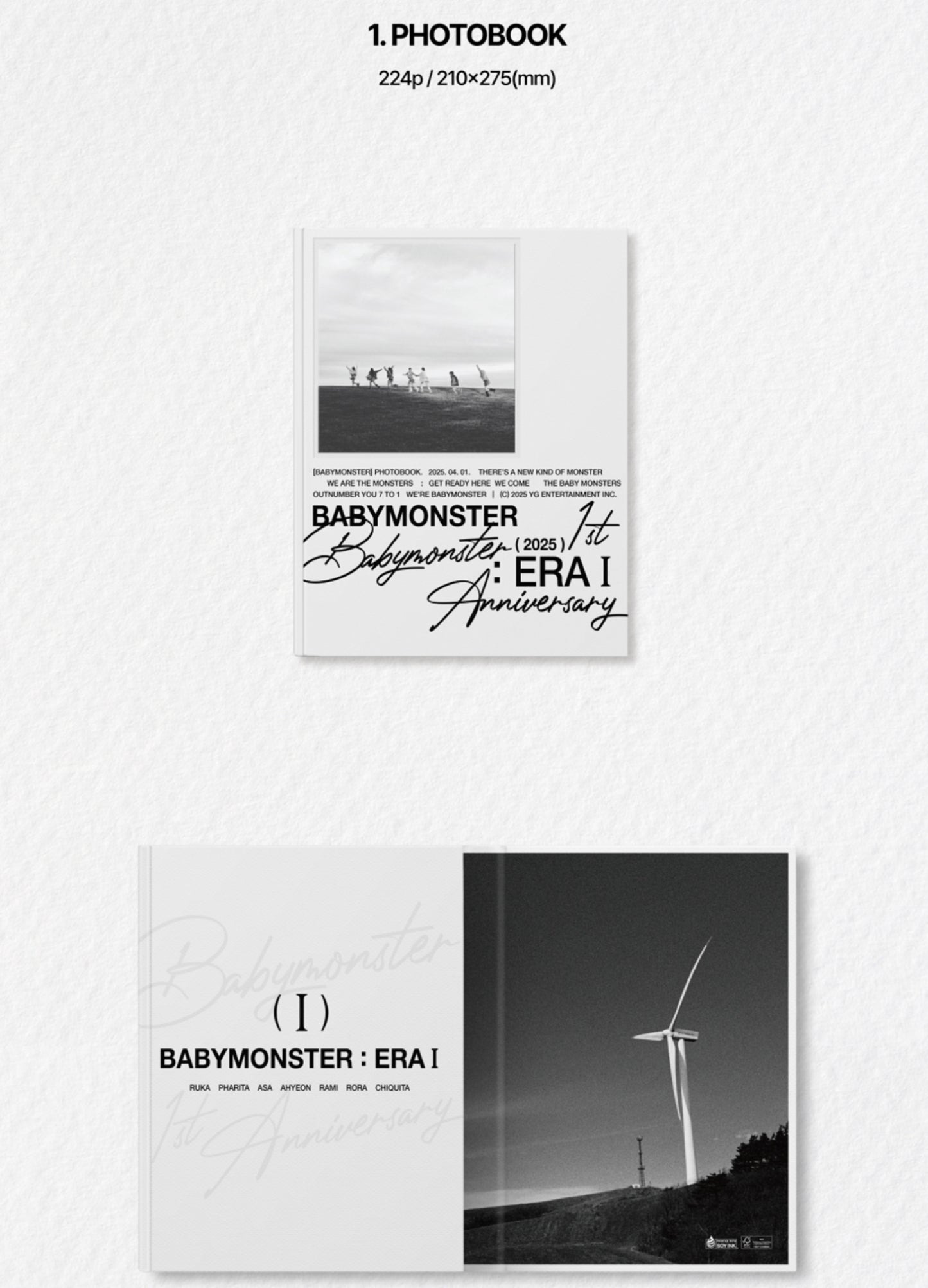 BABYMONSTER 1st Anniversary Photobook ERA l + POB