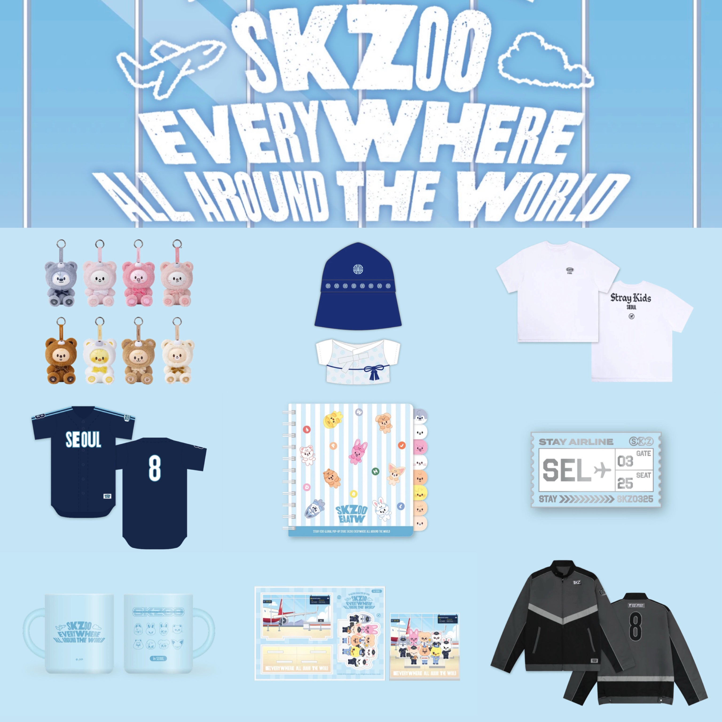 STRAY KIDS SKZOO Everywhere All Around The World in SEOUL Pop Up