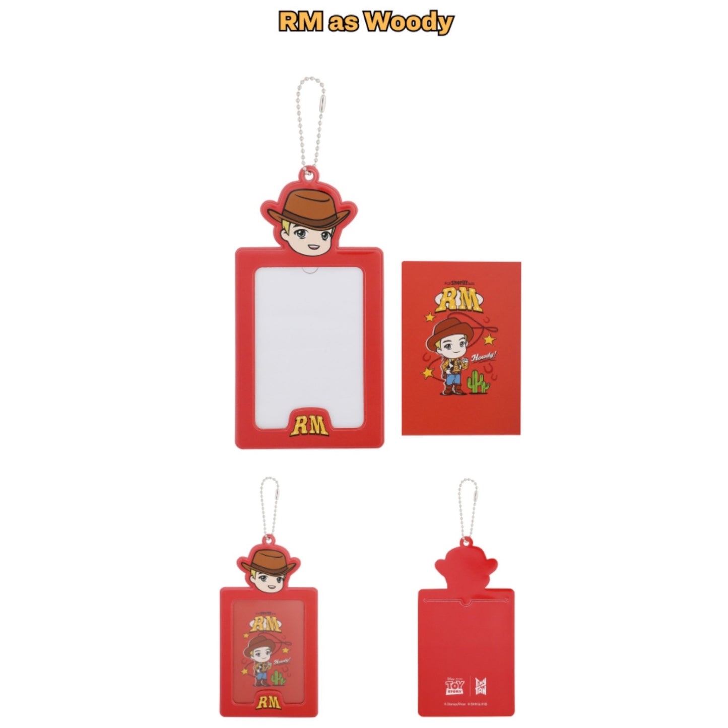 TinyTAN x Toy Story Collaboration Photocard Holder Keyring