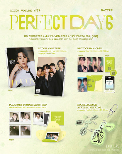DICON VOLUME N°27 DAY6 Perfect DAY6 B TYPE