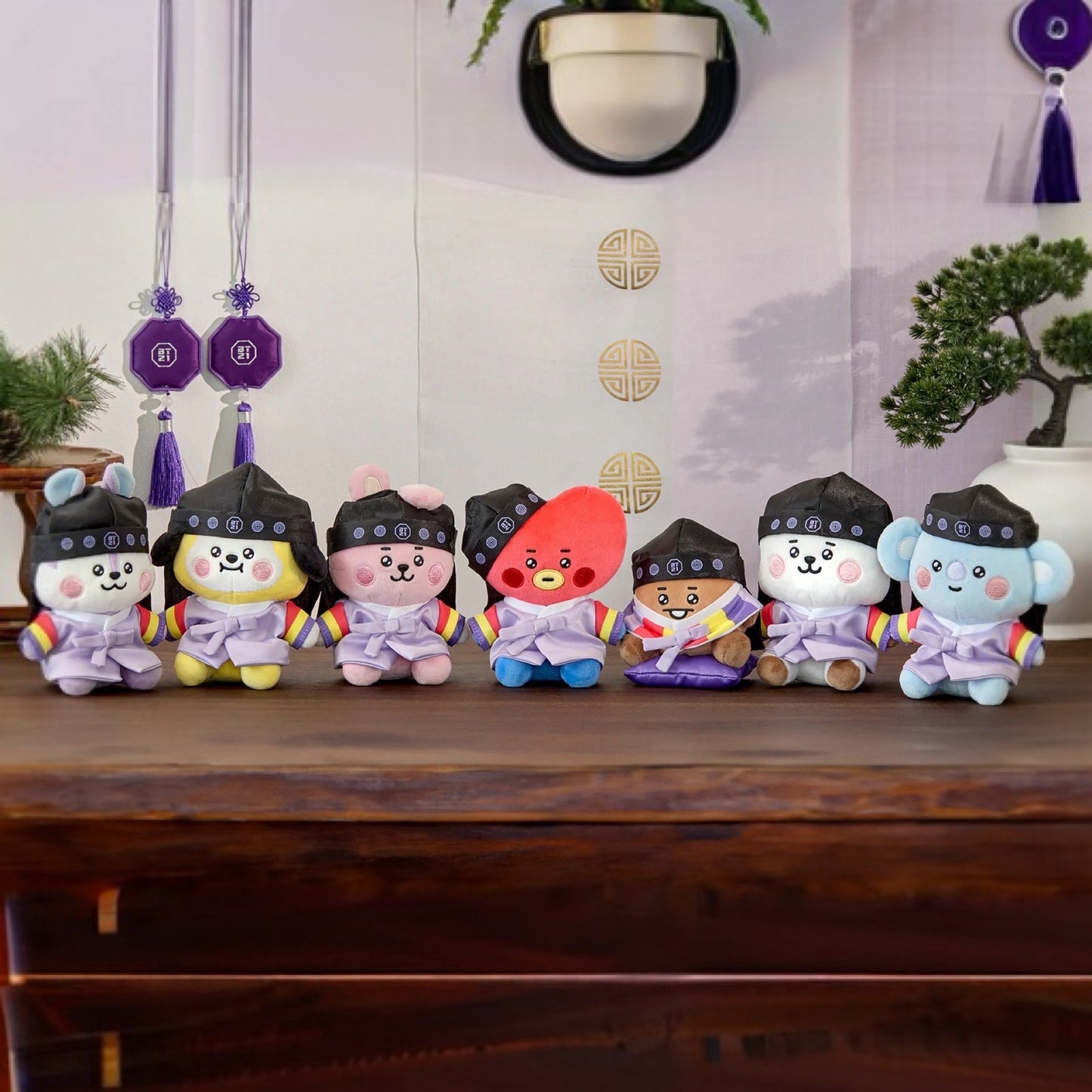BT21 Official Premium K-EDITION Sitting Plush Doll