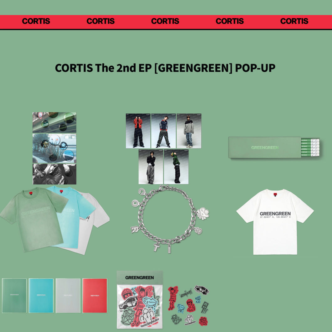 CORTIS GREENGREEN Tシャツ グリーン M POPUP CORTIS GREENGREEN POP-UP Store Official MD – K-STAR