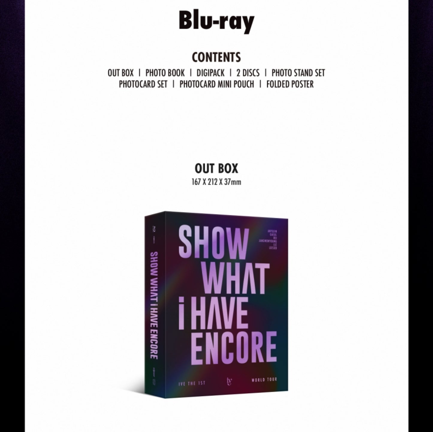 IVE - The 1st World Tour SHOW WHAT I HAVE Encore Blu-Ray