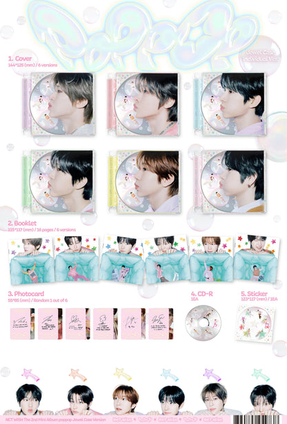 NCT WISH - POPPOP 2nd Mini Album JEWEL CASE Ver