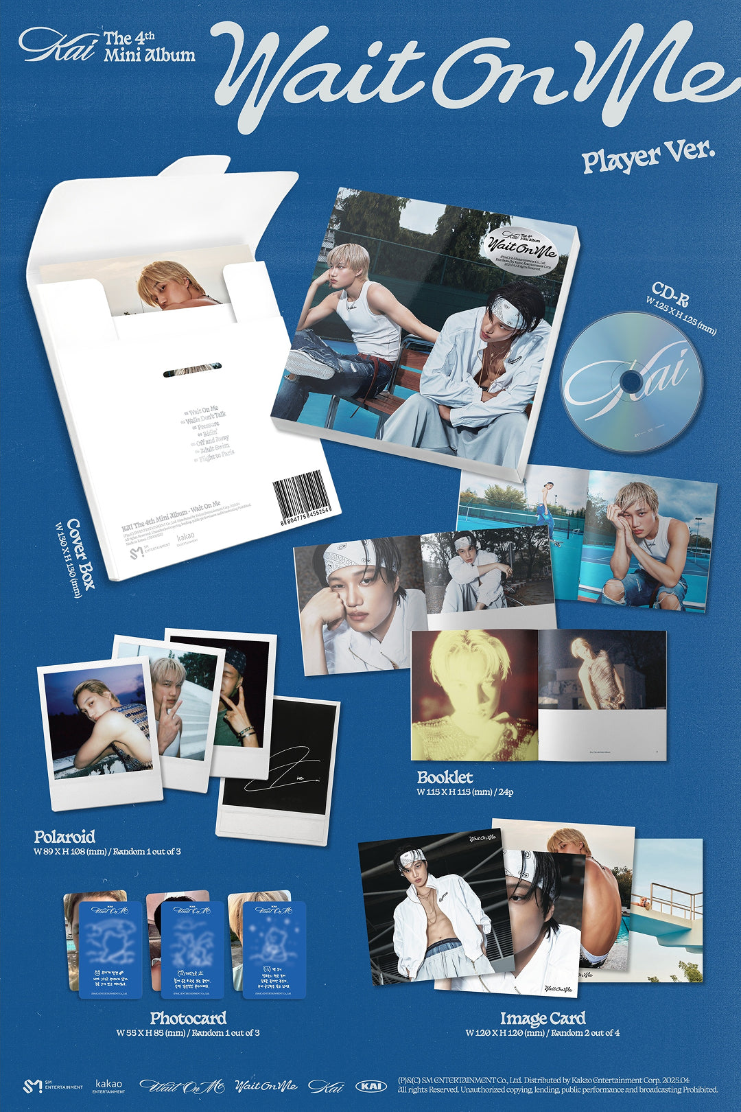 EXO KAI - WAIT ON ME 4th Mini Album PLAYER Ver