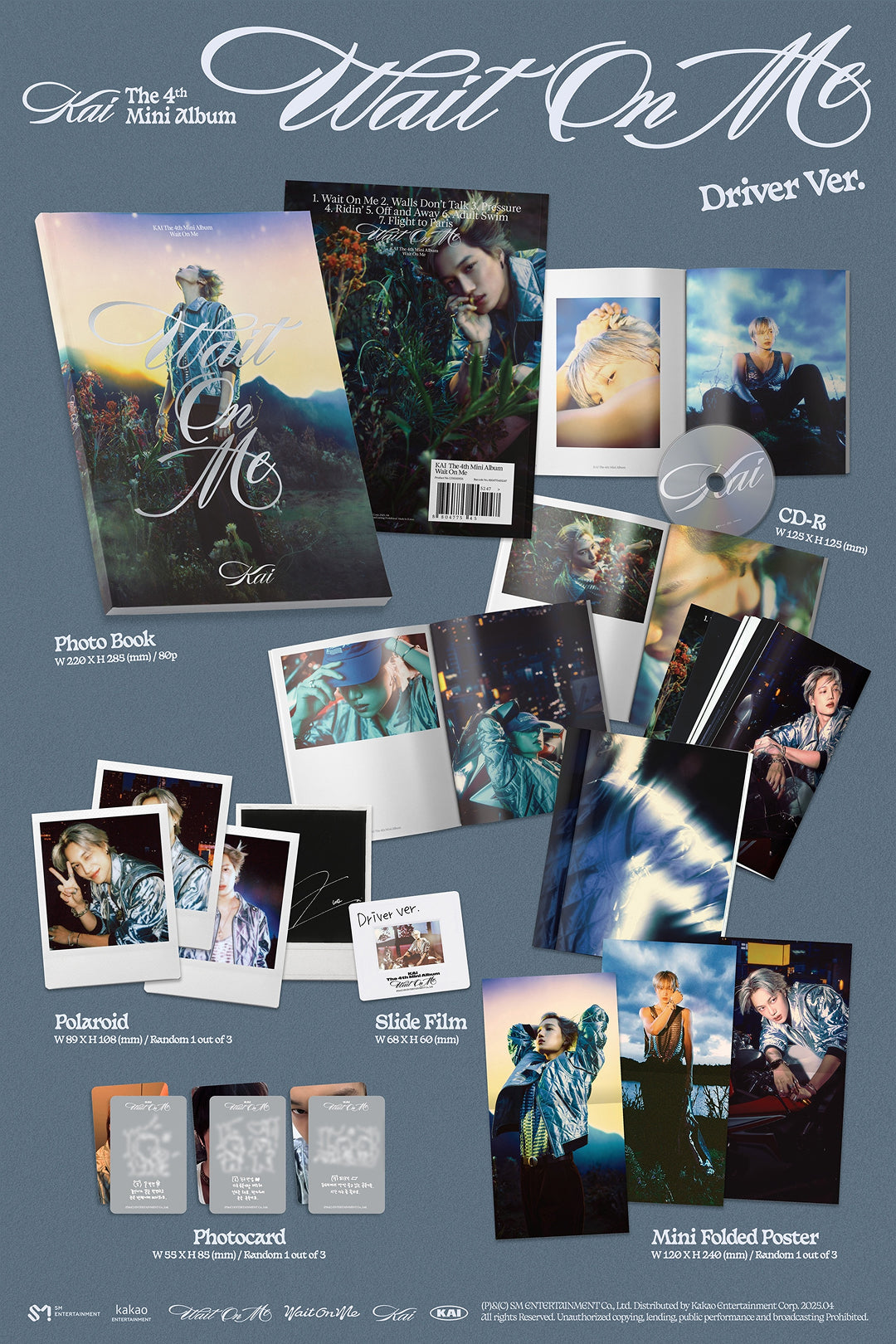 EXO KAI - WAIT ON ME 4th Mini Album Photo Book Ver