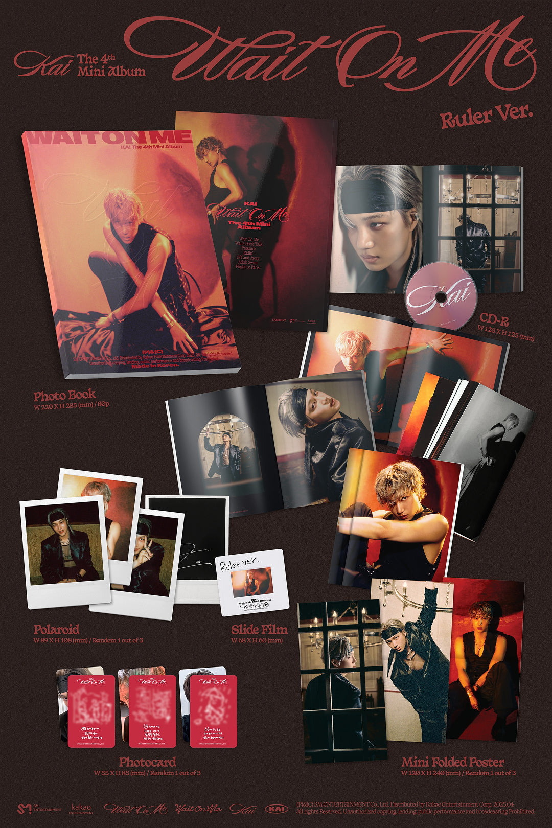 EXO KAI - WAIT ON ME 4th Mini Album Photo Book Ver
