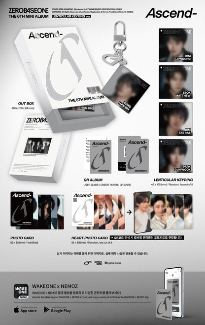 ZEROBASEONE ASCEND- 6th Mini Album LENTICULAR KEYRING Ver