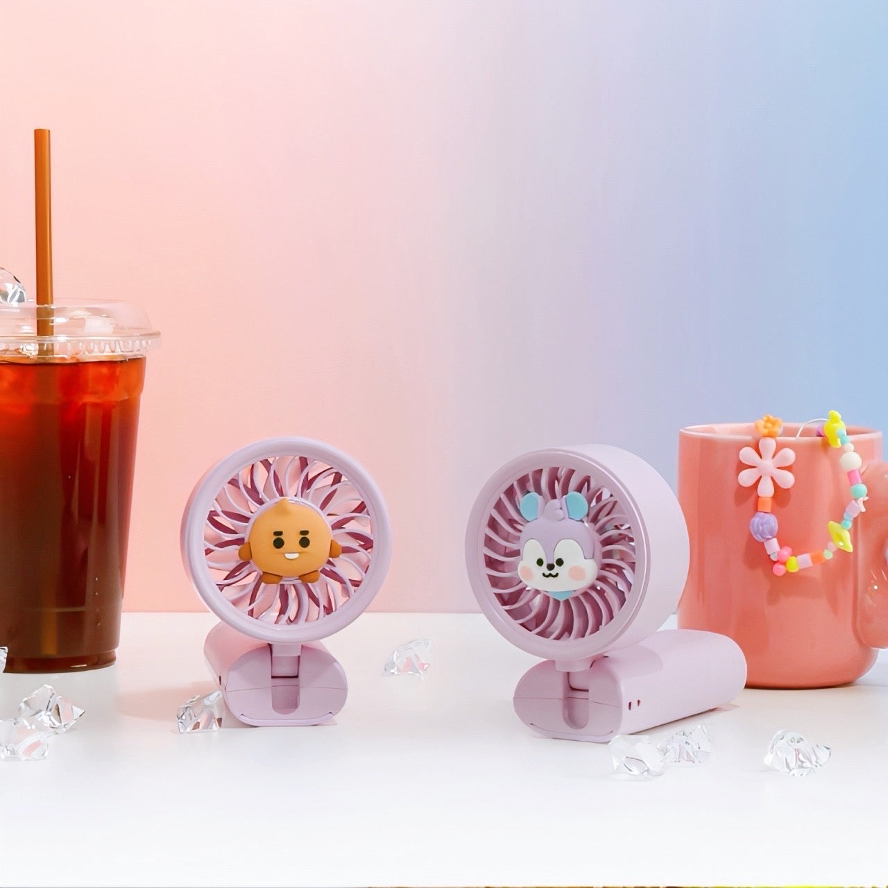 BT21 Baby Official Purple Handy Fan
